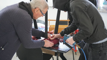 Konrad bei der Arbeit